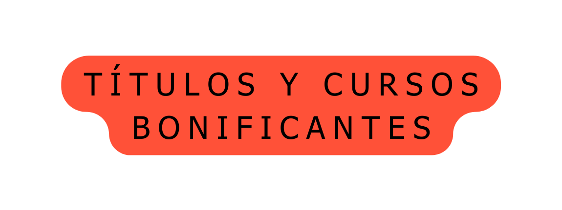 Títulos y cursos Bonificantes